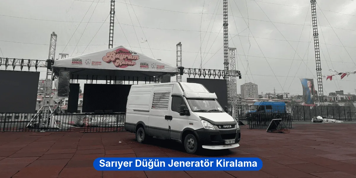 Sarıyer Düğün Jeneratör Kiralama