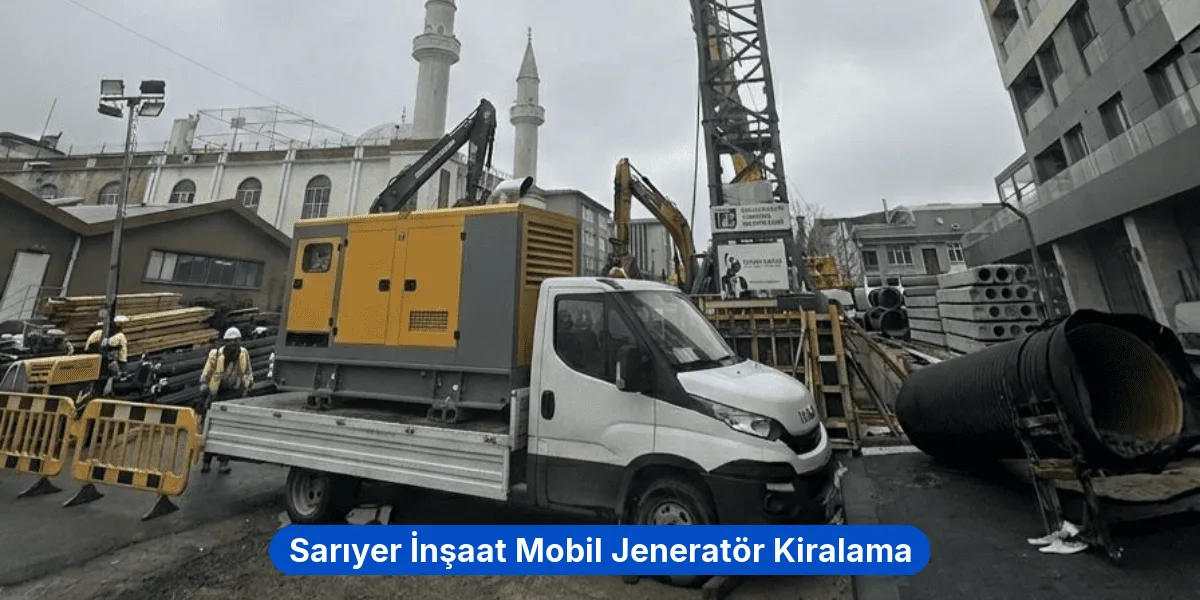Sarıyer İnşaat Mobil Jeneratör Kiralama